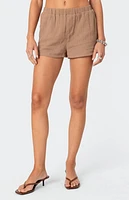 Edikted Levy Gauze Shorts