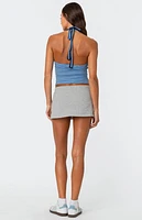 Edikted 76 Striped Halter Top