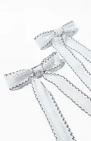 LA Hearts 2 Pack Scallop Bow Clips