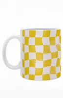 Yellow Checkerboard Coffee Mug