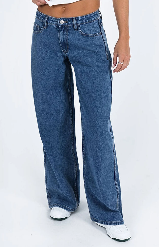 Ramos Low Rise Wide Leg Jeans