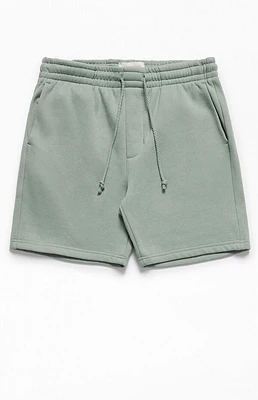 Pacsun Green Fleece Volley Sweat Shorts