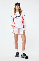 Formula 1 x PacSun Eco White & Black 1st Place Sweat Shorts