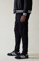 Pacsun Stretch Canvas Black Slim Cargo Pants