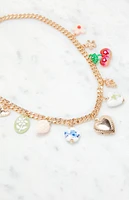 LA Hearts Heart Charm Necklace