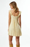 LA Hearts Keyhole Babydoll Mini Dress