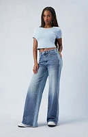 Pacsun Eco Two-Tone Mid Rise Baggy Jeans