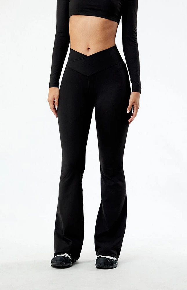 PAC 1980 WHISPER Active Crossover Flare Yoga Pants