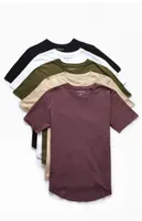 PS Basics Five-Pack Warden Scallop T-Shirts