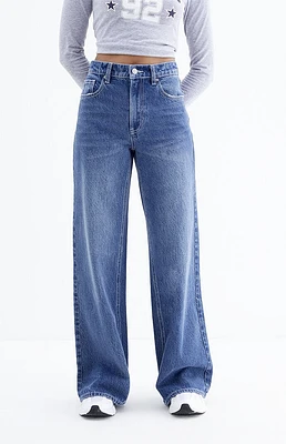 PacSun Nora Dark Indigo Wide Leg Jeans