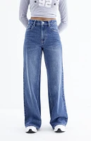 PacSun Nora Dark Indigo Wide Leg Jeans