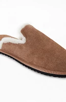 LUSSO CLOUD Tan Draper Suede Slippers