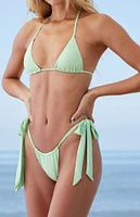 Selina Rae The Rona Green Tie Side Bikini Bottom