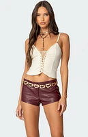 Edikted Interlocked V Neck Tank Top