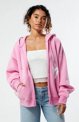 PacSun LA Kind Zip Up Oversized Hoodie