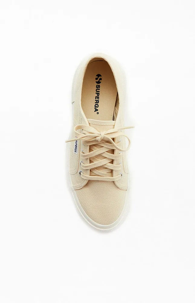 Superga Women's Beige 2287 Bubble Platform Sneakers