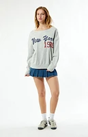 Pacsun New York 1980 Off-The-Shoulder Sweatshirt