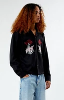 Silver Lake Embroidered Long Sleeve Camp Shirt