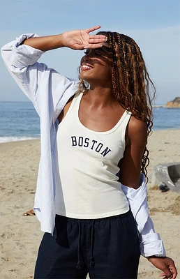 John Galt Beyonca Boston Embroidered Tank Top