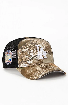 New Era LA Dodgers Camo 9FORTY Trucker Hat