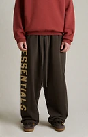 Fear of God Essentials Brown Heavy Fleece Relaxed Sweatpants