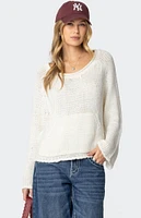 Edikted Kangaroo Pocket Oversized Knit Top