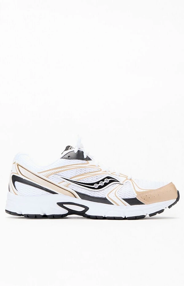 Saucony Gold & White Ride Millennium Shoes