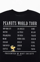 Riot Society Peanuts World Tour T-Shirt