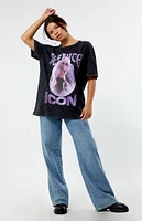 Paris Hilton Infinite Icon Chrome Oversized T-Shirt