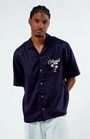 PacSun Tencel Embroidered Oversized Camp Shirt