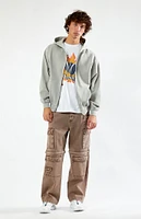 PacSun Vintage Washed Full Zip Hoodie