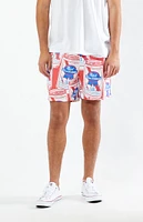 Pabst Blue Ribbon 5" Swim Trunks