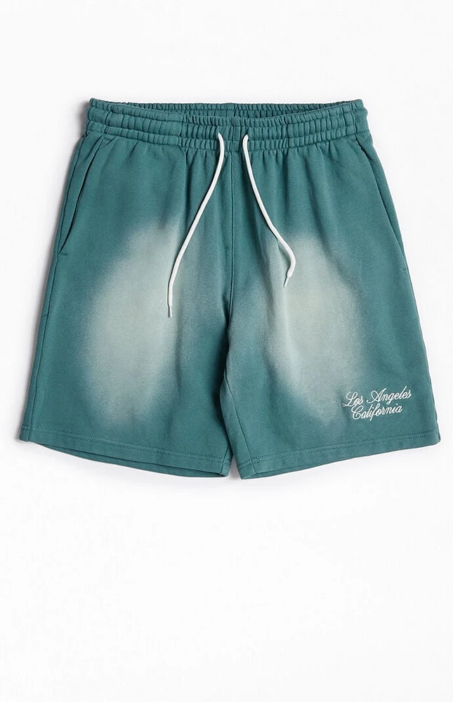 PacSun Green Potassium Fleece Volley Sweat Shorts