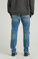 PacSun Medium Indigo Slim Destroyed Jeans