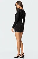 Edikted Solace Studded Mini Dress