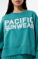 Bold Pacific Sunwear Cropped Crew Neck Sweatshirt