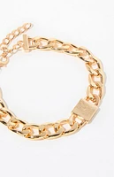 Pacsun Gold Chain Link Bracelet