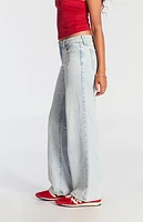 Pacsun Light Indigo Low Rise Girlfriend Jeans