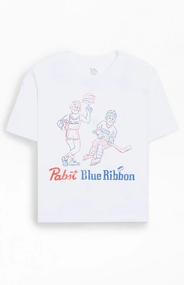 Pabst Blue Ribbon Sports Cropped T-Shirt