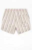 Pacsun Basket Striped 5" Swim Trunks