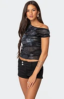 Edikted Shredded Asymmetric Top