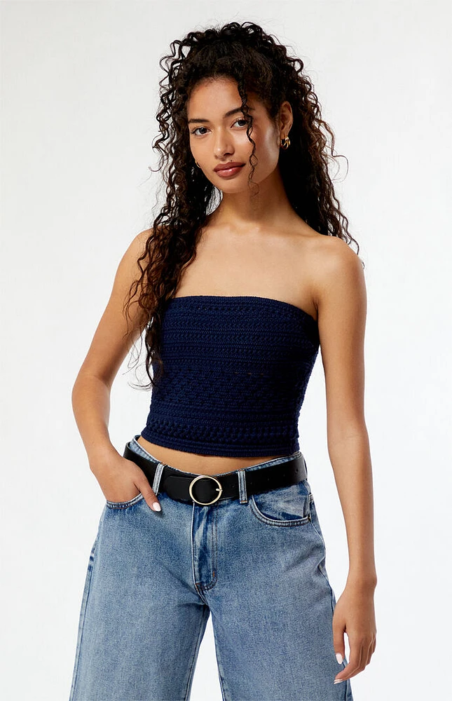 LA Hearts Violette Knit Tube Top