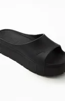 Women's Black Mayze Stack Injex Slide Sandals