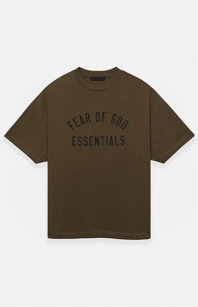 Fear of God Essentials Olive Crew Neck T-Shirt