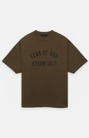 Fear of God Essentials Olive Crew Neck T-Shirt