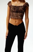 LA Hearts Cinched Front Flare Pants