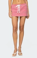 Edikted Psalm Striped Mini Skort