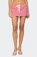 Edikted Psalm Striped Mini Skort