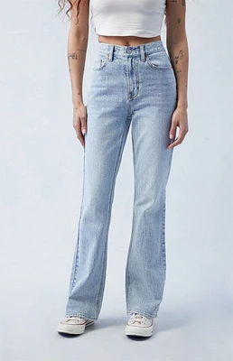 PacSun Stretch Light Indigo High Waisted Bootcut Jeans