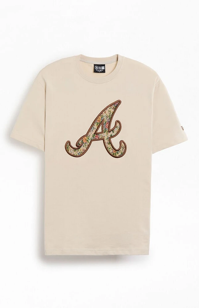 New Era Atlanta Braves Floral Embroidered T-Shirt